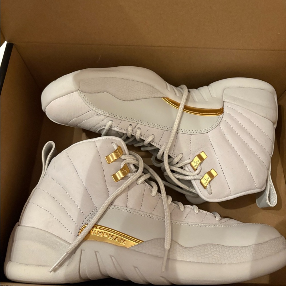 Jordan 12 Retro Phantom with Metallic Gold Accents